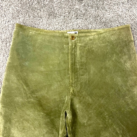 Vintage Suede Green Pants - Picture 2 of 3